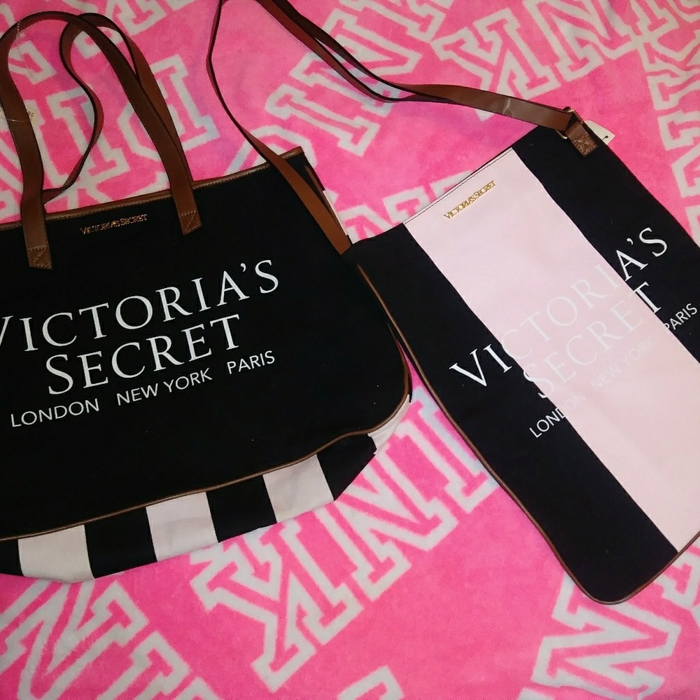 Vs pink matching bags